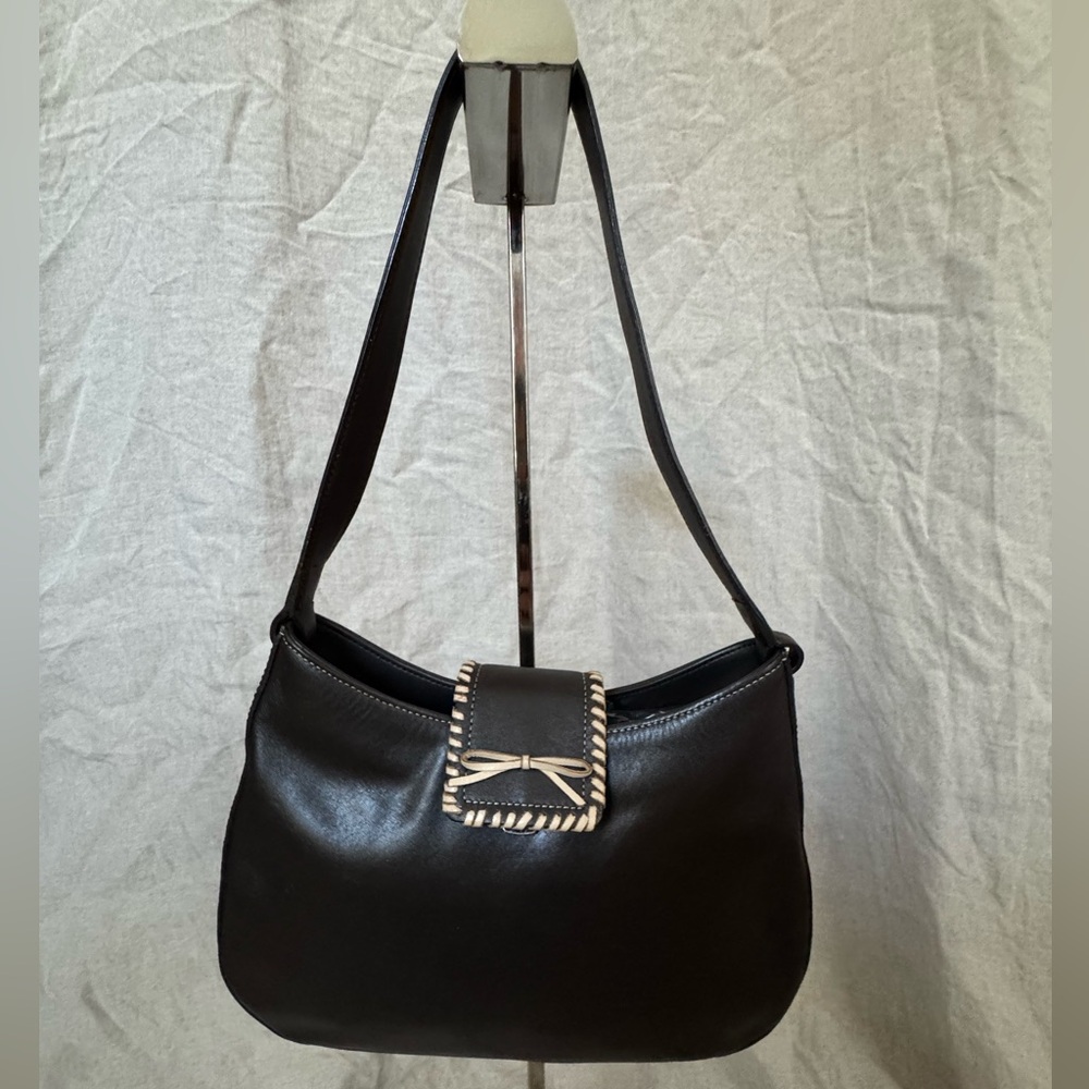 Vintage Ann Taylor LOFT Genuine Leather Shoulder Bag – Y2K/90s Minimalist